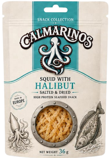 Squid with Halibut